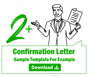 2 Plus Confirmation Letter Sample Template For Example