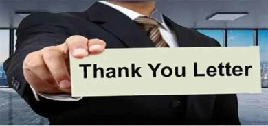 Thank you Letter by HR Help Board
